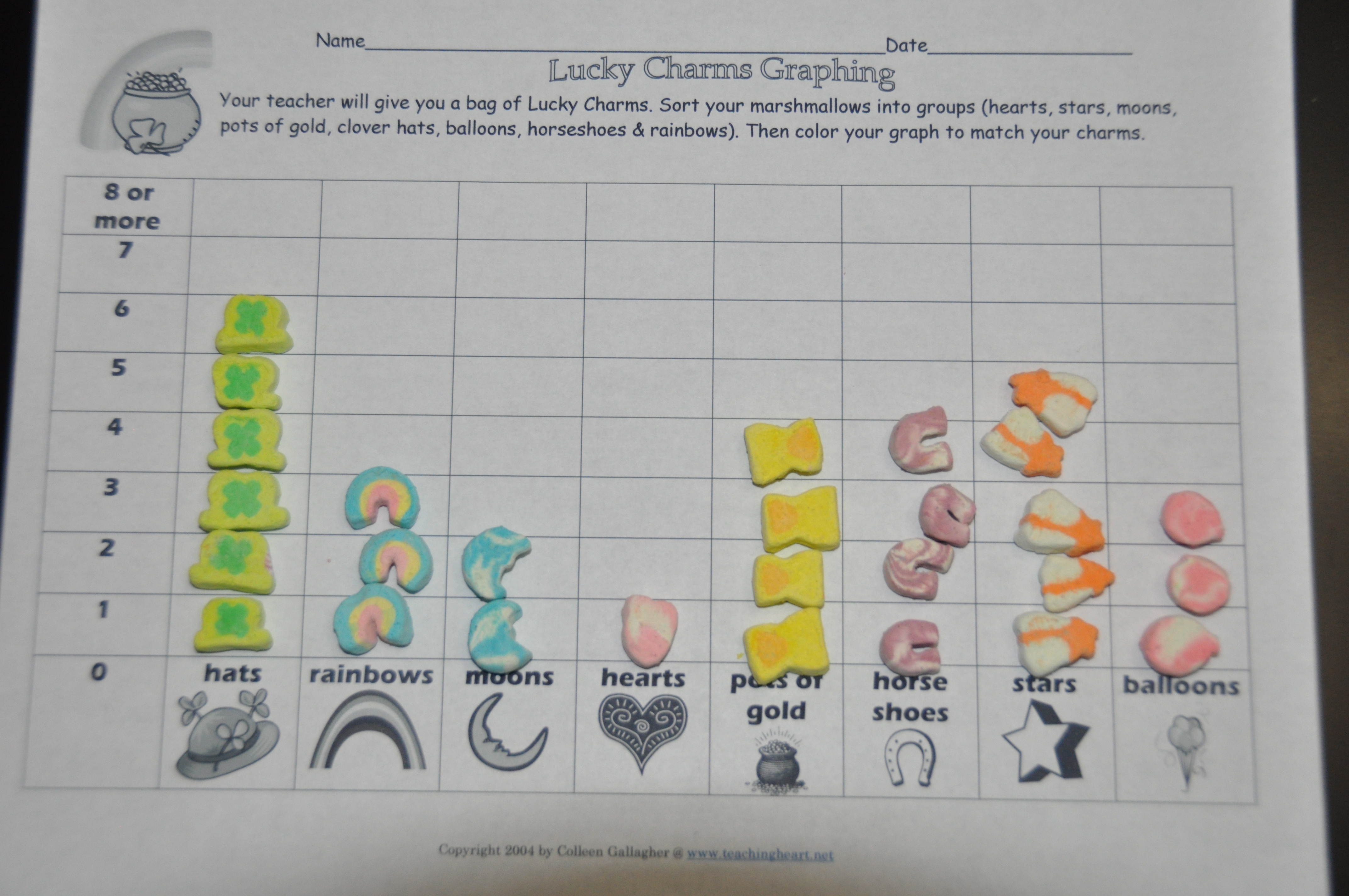 Lucky Charms Graphing Chart